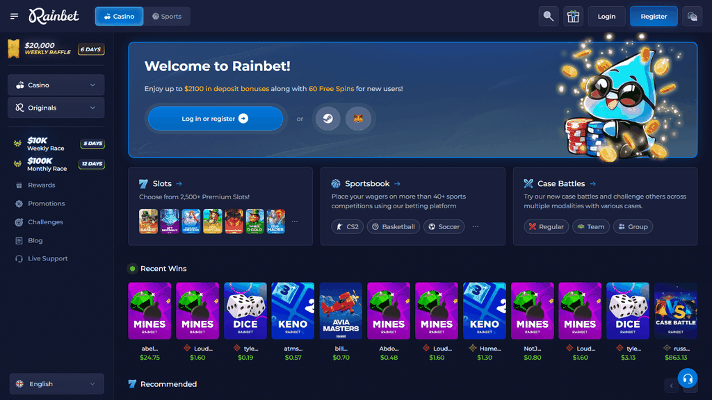 Rainbet: Costs Bitcoin & Crypto Online Casino for High-Rollers